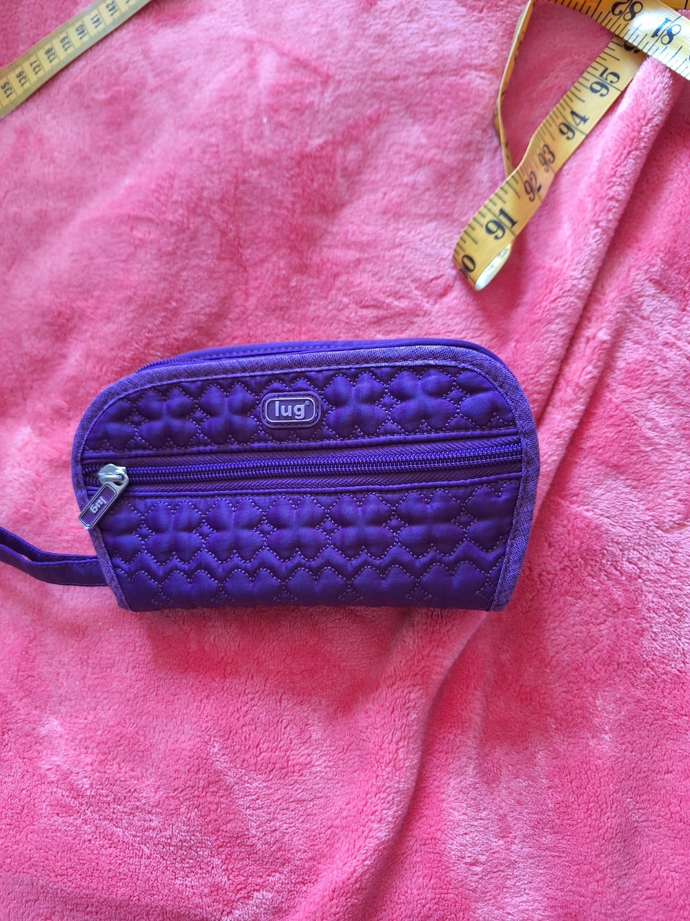 Lug Quilted Purple Make Up Bag